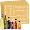 Talented Kitchen 132 White Script Oil and Vinegar Labels for Bottles, Clear Preprinted Condiments and Olive OIl Label Stickers for Squeeze Dispensers, Kitchen Pantry Organization